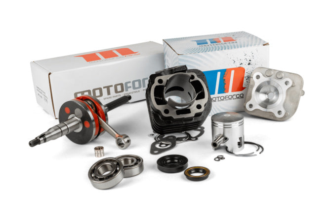 Tuning Kit Motoforce Racing cylinder + crankshaft 70 cast iron Minarelli horizontal AC
