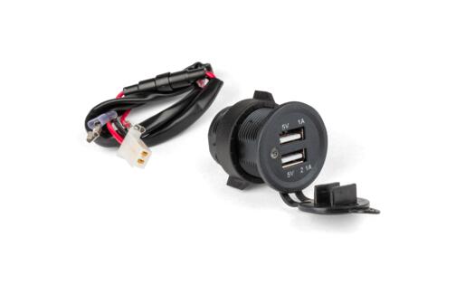 USB socket, 2 ports, 12V