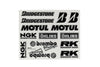 Sticker Sheet Sponsor Brembo etc. 193x240mm