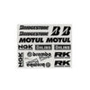 Sticker Sheet Sponsor Brembo etc. 193x240mm