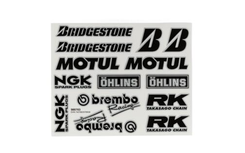 Sticker Sheet Sponsor Brembo etc. 193x240mm
