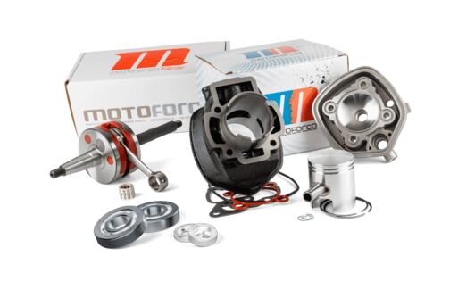 Tuning Kit Motoforce Racing cylinder + crankshaft 70 cast iron Piaggio LC