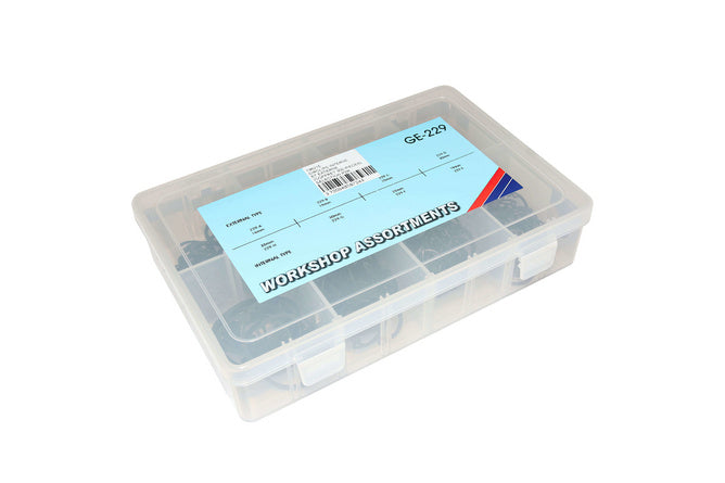 Assortment Box retaining rings inside + outside 19 - 35 mm 300 pieces