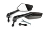 Mirror set KOSO GT, 2 pcs. (RH + LH), black, M8 thread
