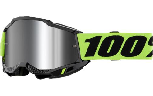 MX Goggles 100% Accuri 2 neon yellow silver mirror