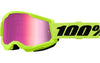 MX Goggles 100% Strata 2 neon yellow pink mirror