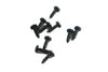Screw Set 5,5x19mm black (x10)