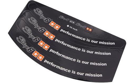 Rim Stickers Stage6 10 inch black