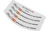 Rim Stickers Stage6 10 inch white