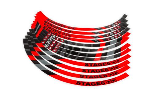 Rim Sticker Set Scooter 13" Stage6 Red