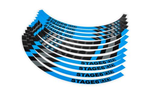 Rim Sticker Set Scooter 12" Stage6 Blue