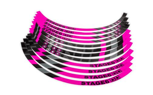 Rim Sticker Set Scooter 12" Stage6 Pink