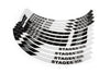 Rim Sticker Set Scooter 12" Stage6 Blanc