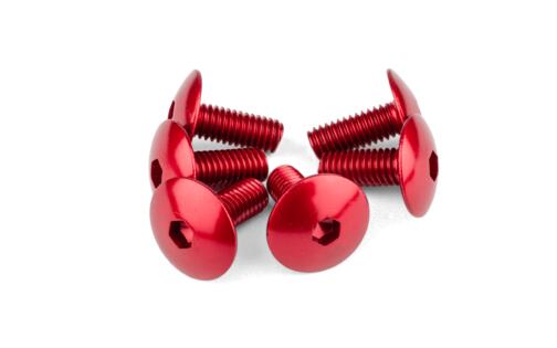 Fairing Screws aluminium M6x15 red (x6)