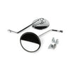 Mirror Set vintage round chrome 103mm
