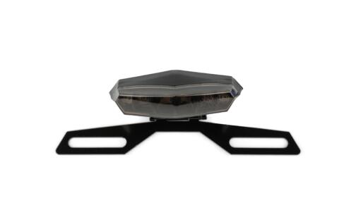 Taillight LED Hexagonal Black-Line with license plate holder
