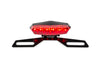 Taillight LED Hexagonal Red with license plate holder