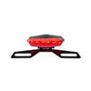 Taillight LED Hexagonal Red with license plate holder