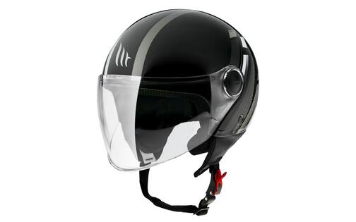 Open Face Helmet MT Helmets Street Scope D2 black / grey