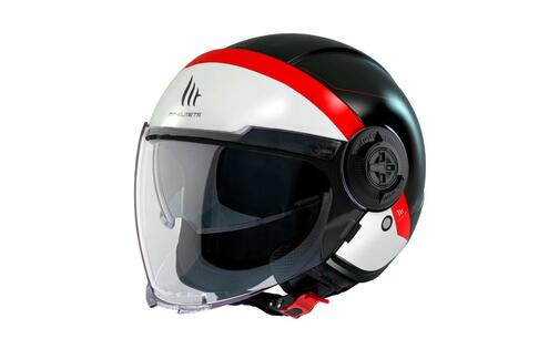 Open Face Helmet MT Helmets Viale SV S 68 Units black / red
