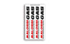 Sticker Set Malossi Gas 8x14cm