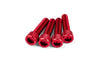 Intake Screw Set M6x25mm Alu Red (x4)