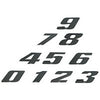 Racing Number Stickers black small (10cm)