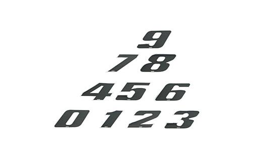 Racing Number Stickers black small (10cm)