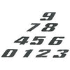 Racing Number Stickers black medium