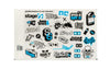 Sticker Set Stage6 A4 blue