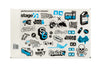 Sticker Set Stage6 A4 blue