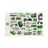 Sticker Set Stage6 A4 green