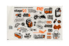 Sticker Set Stage6 A4 orange