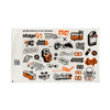 Sticker Set Stage6 A4 orange