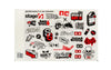Sticker Set Stage6 A4 red