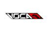 Sticker Voca red 14x2.2cm