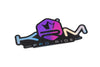 Sticker KRM Pro Ride hologram purple