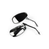 Mirror Set oval chrome M8 right-hand thread (x2)