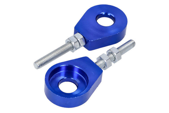 Chain Tensioner Set 12mm aluminium Puch / Simson / Kreidler / Sachs blue