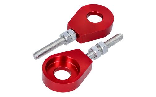 Chain Tensioner Set 12mm aluminium Puch / Simson / Kreidler / Sachs red