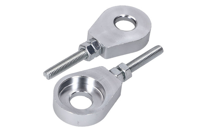 Chain Tensioner Set 12mm aluminium Puch / Simson / Kreidler / Sachs silver