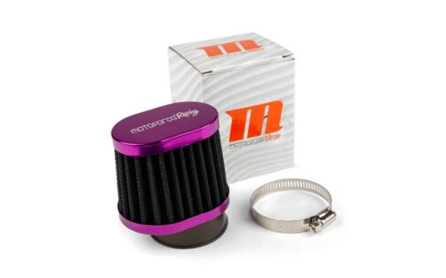 Air Filter offset Motoforce Racing type BMC 50mm PWK/VHST black / purple