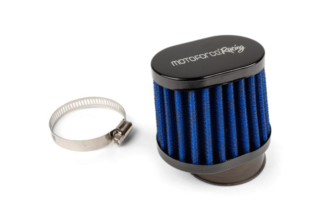 Air Filter offset Motoforce Racing type BMC 50mm PWK/VHST blue / black