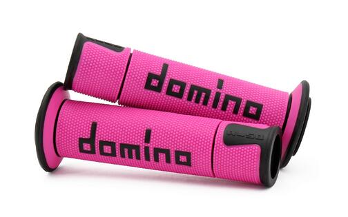 Grips Domino A450 On-Road Racing Pink / Black (open end)