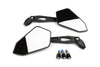 Mirror Set STR8 right + left road-legal black