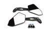 Mirror Set STR8 right + left road-legal black