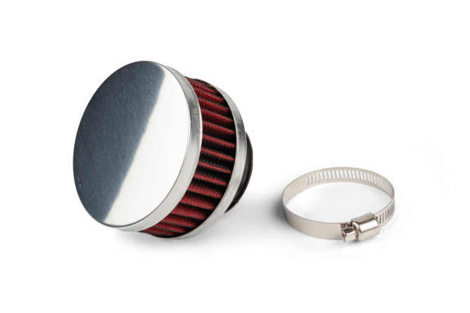 Air Filter STR8 type KN 74mm 28/35mm PHVA/PHBN chrome / red
