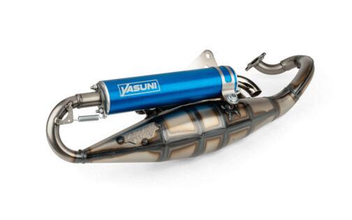 Exhaust Yasuni R Peugeot liegend / Morini Blue