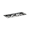 Silencer Sticker Voca black 11x1.8cm