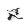 Brake Levers + Mounts (x2) black short universal